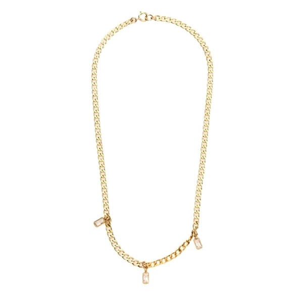 NWT Gold Cubic Zirconia Lexi Joy Dravecky Choker - Picture 3 of 3